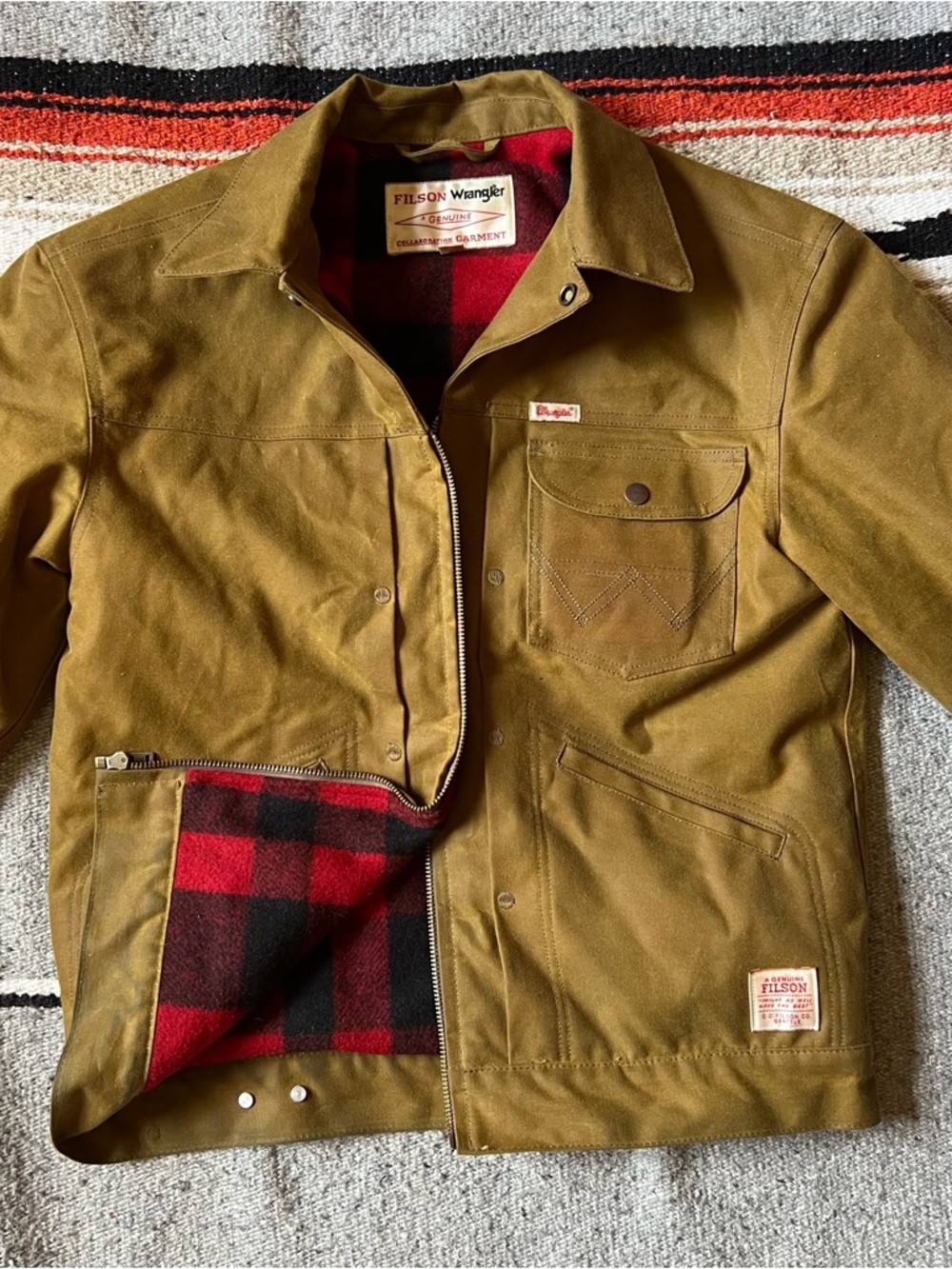 Filson X Wrangler Mackinaw Wool + Tin Cloth Jacket | Limited Edition NWT